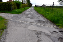 Ul. Leśna w Puńcowie przed remontem.